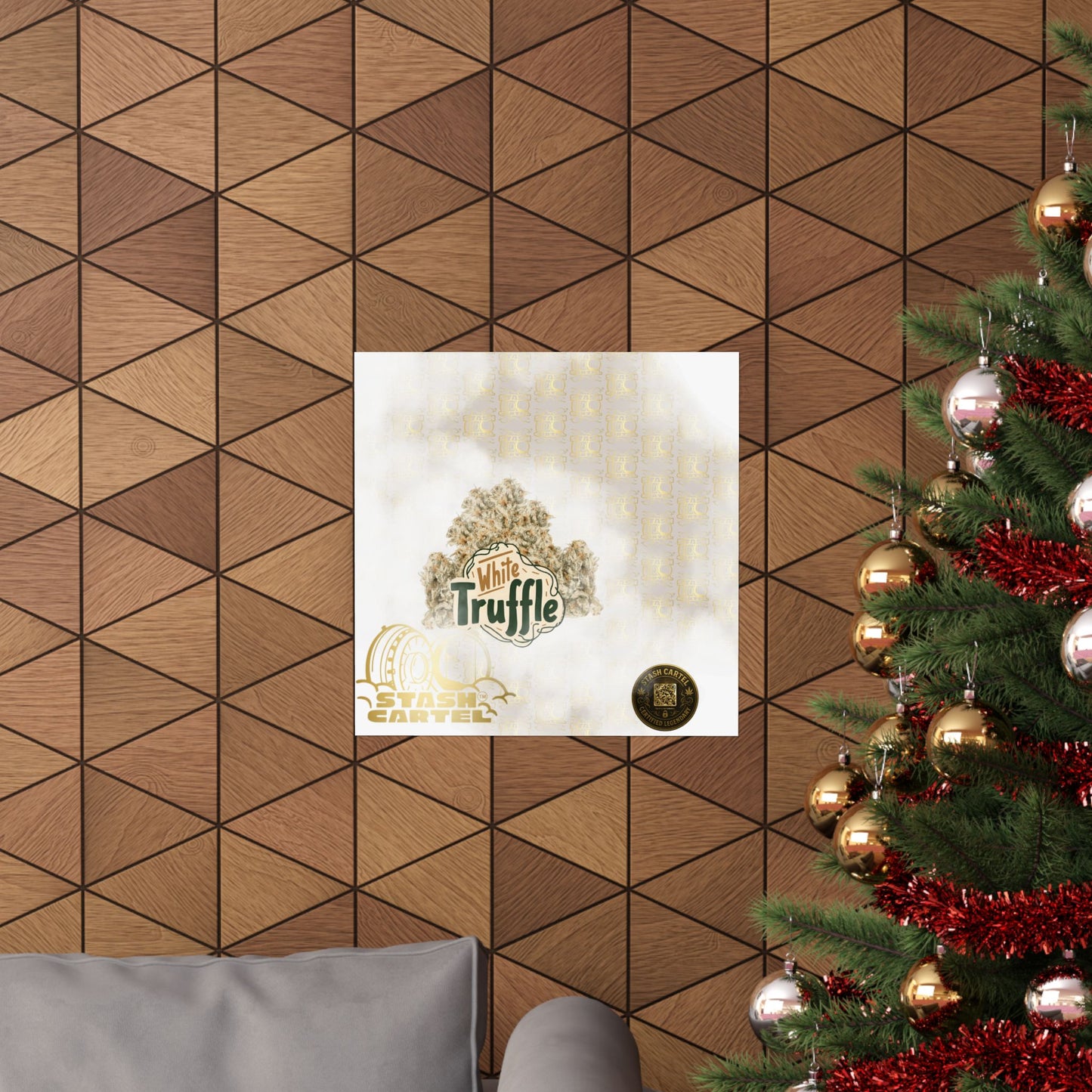 ππ¨ White Truffle Poster β Creamy Exotic Gas Poster with Velvet Indica Feel