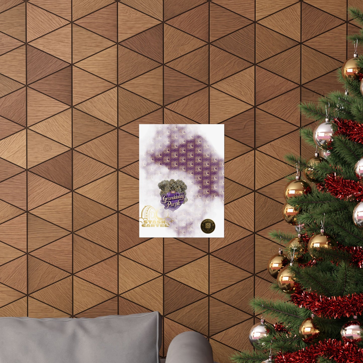 π "Granddaddy Purple" Poster β Indica Royalty in Regal Purple Tones