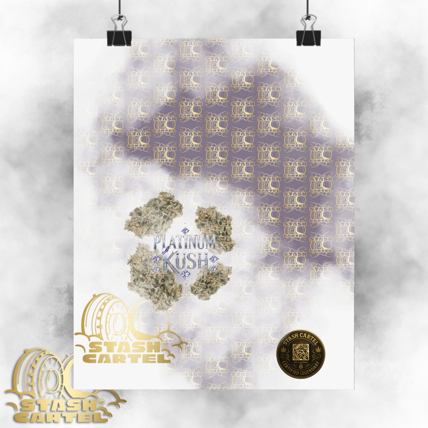 π "Platinum Kush" Luxurious Indica Poster