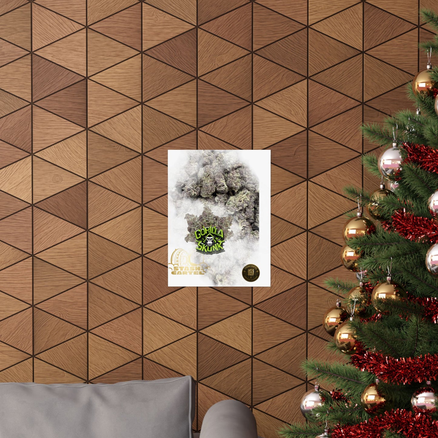 π¦ "Gorilla Skunk" Poster β Pungent Hybrid Cannabis Decor for Real Smokers