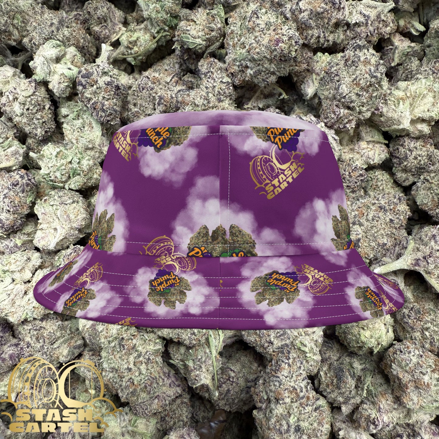 Purple Punch Bucket Hat β Fruity Knockout with Cozy Drip