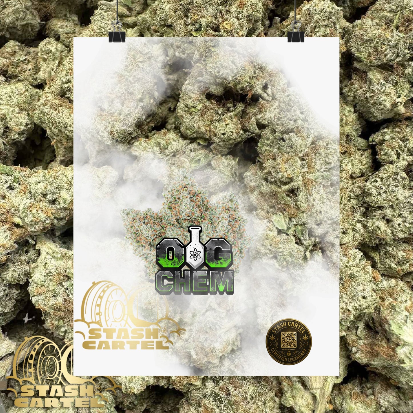 OG Chem Strain Poster – Loud Gas Cannabis Art for True Heads