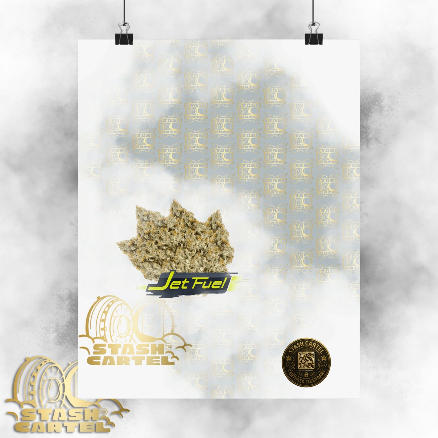 ✈️⛽ Jet Fuel Poster – High-Octane Sativa Wall Art with Pure Diesel Power