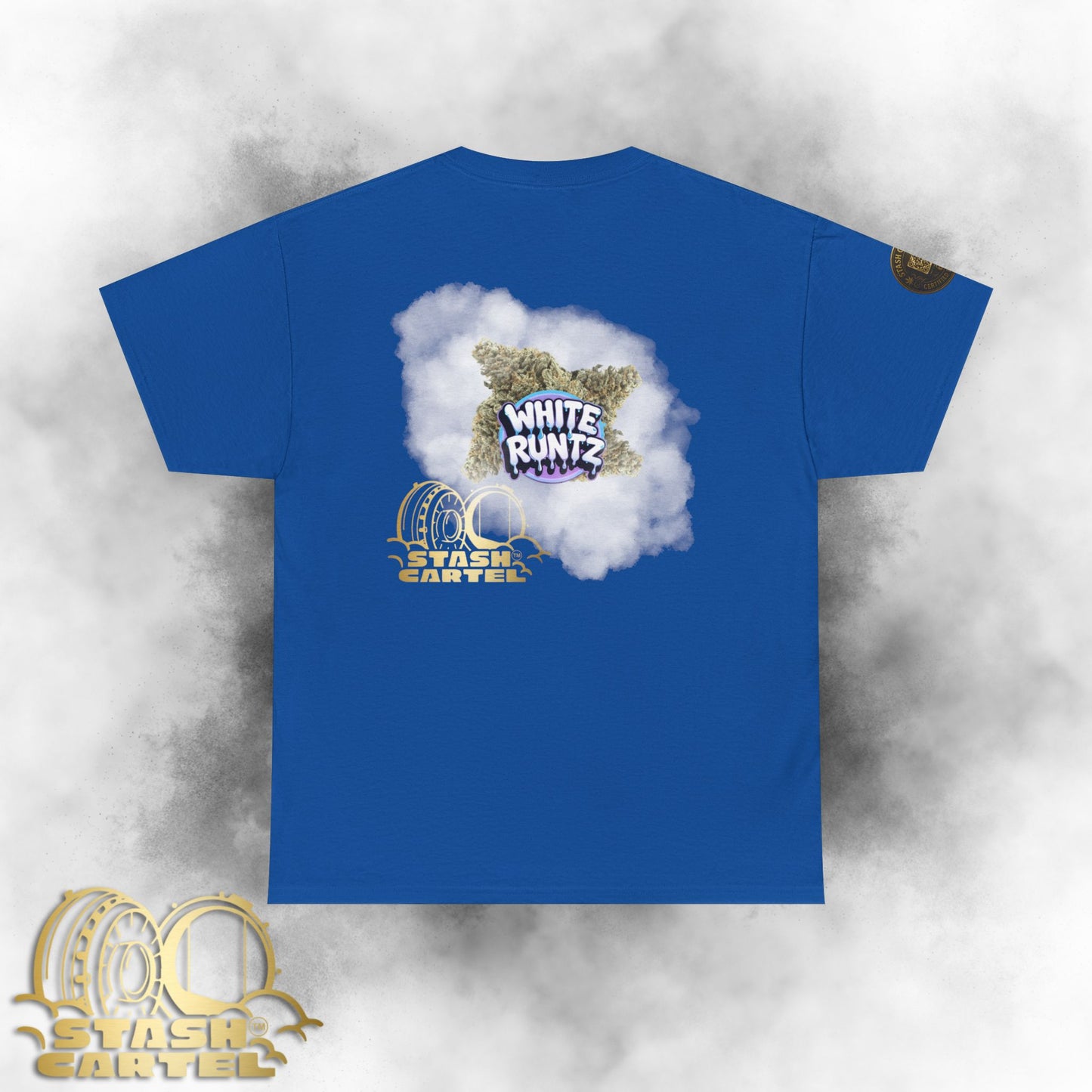 White Runtz Tee – Candy-Coated Gas King Unisex Cotton Tee