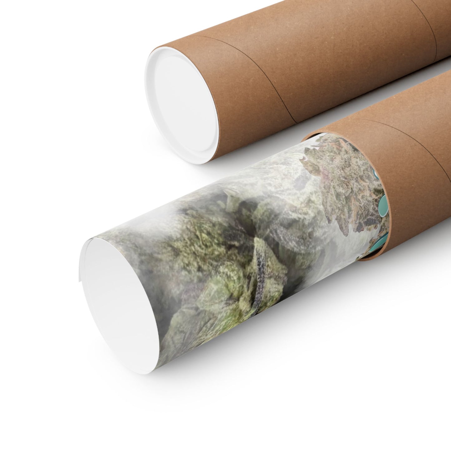 π¬οΈ "Gush Mintz" Hybrid Poster Print β Ice-Cold Cannabis Wall Art with Minty Drip