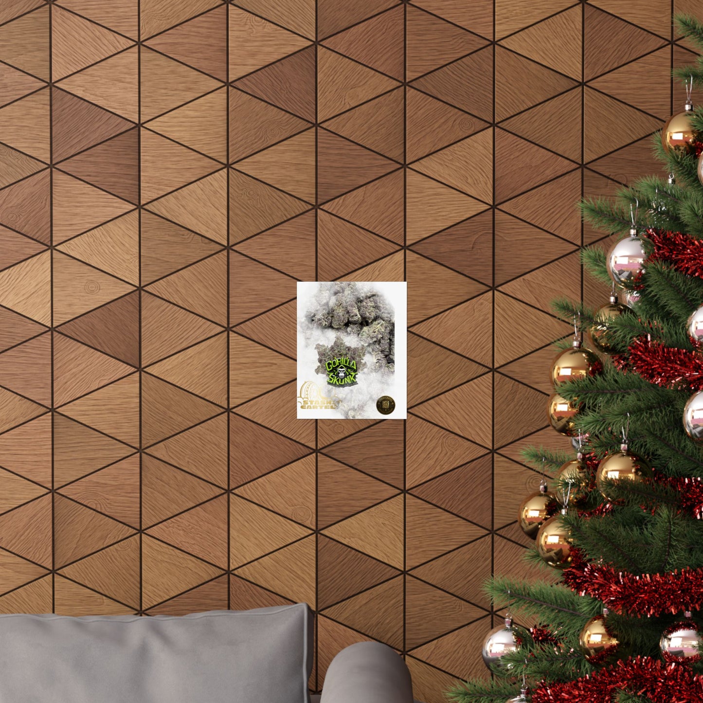 π¦ "Gorilla Skunk" Poster β Pungent Hybrid Cannabis Decor for Real Smokers