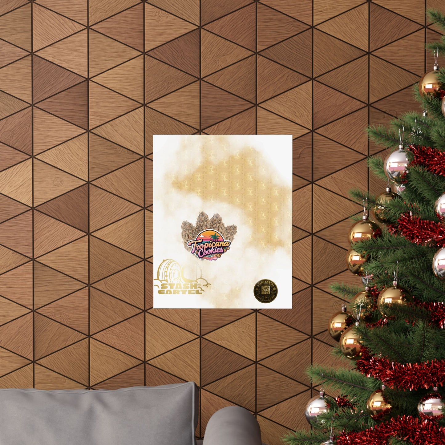 ππͺ Tropicana Cookies Poster β Bright Citrus Sativa Poster with Cookie Gas