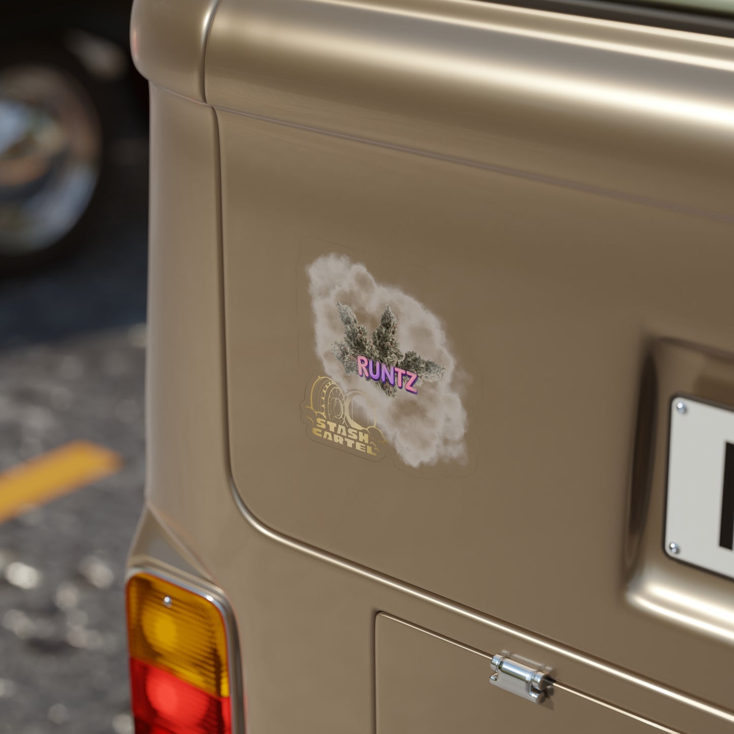 Runtz Transparent Outdoor Sticker – Stoner Lifestyle Art
