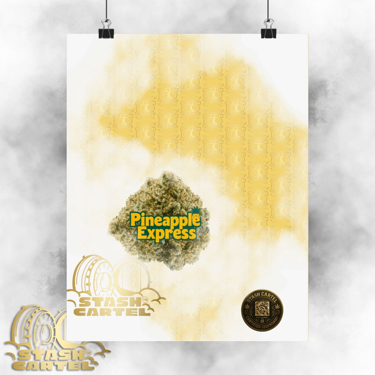 π "Pineapple Express" Tropical Sativa Drip β Sweet Cannabis Poster with High-Energy Vibes