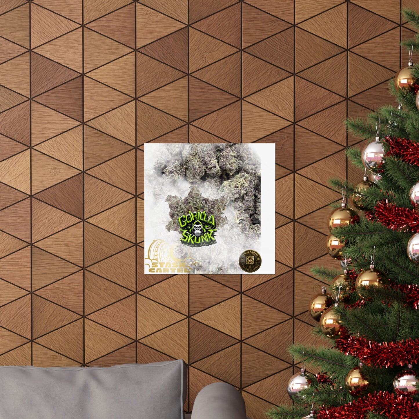 π¦ "Gorilla Skunk" Poster β Pungent Hybrid Cannabis Decor for Real Smokers