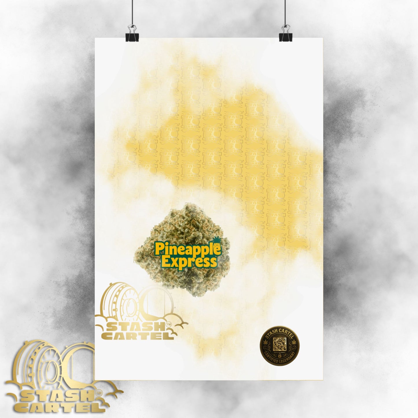 π "Pineapple Express" Tropical Sativa Drip β Sweet Cannabis Poster with High-Energy Vibes