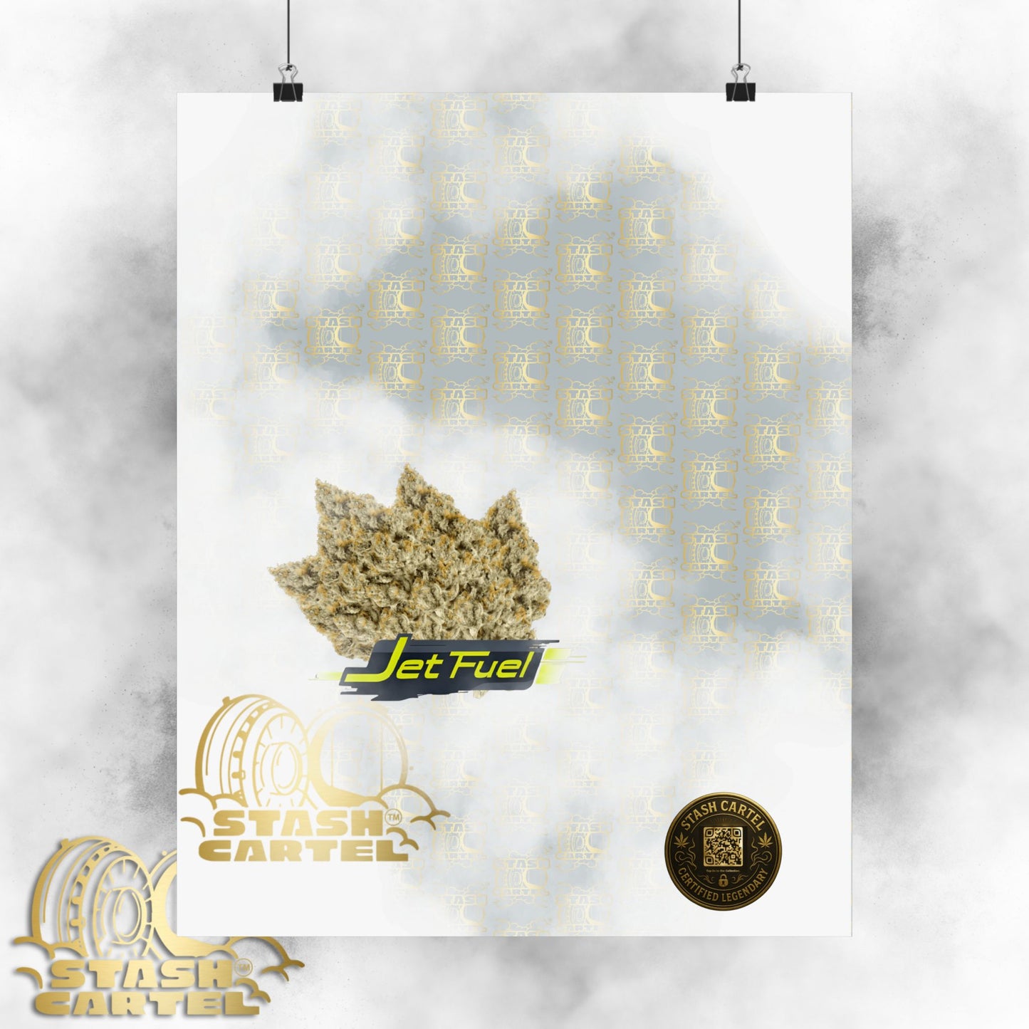 ✈️⛽ Jet Fuel Poster – High-Octane Sativa Wall Art with Pure Diesel Power