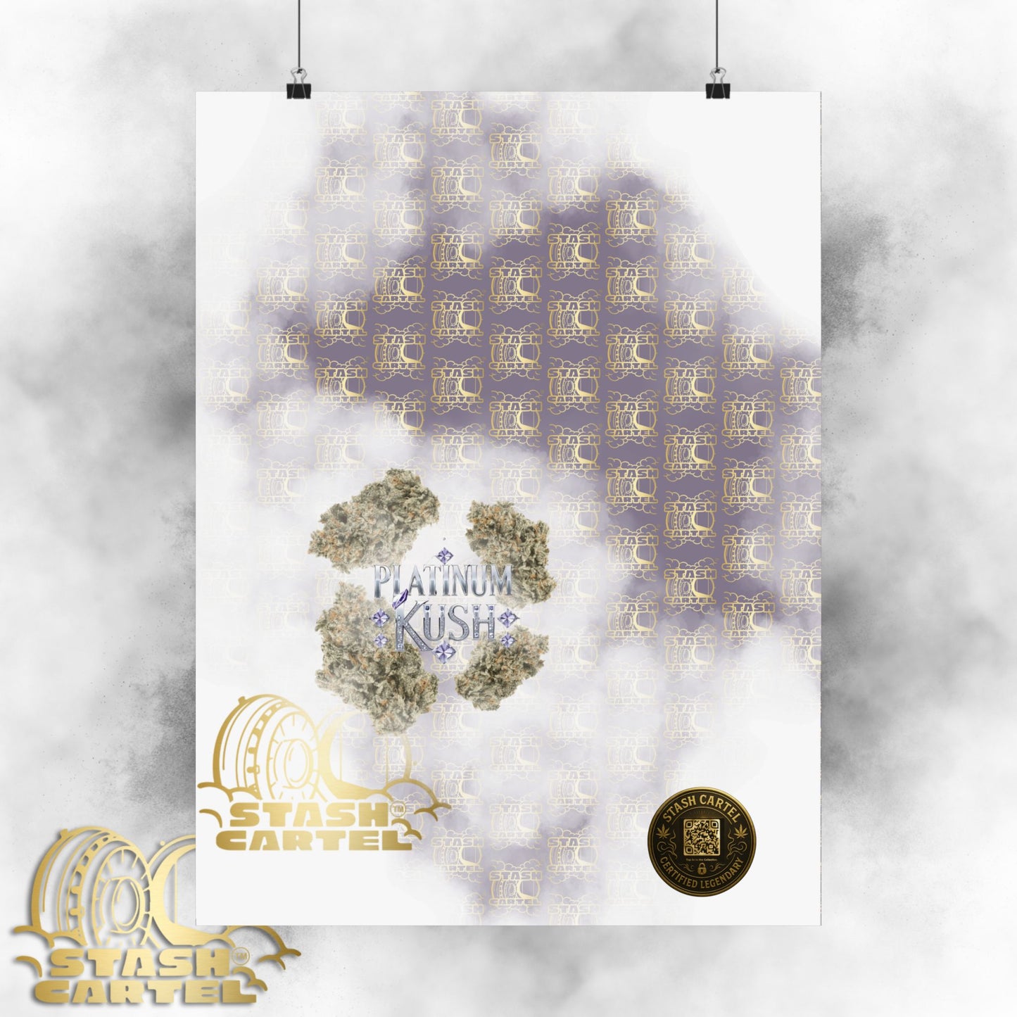 π "Platinum Kush" Luxurious Indica Poster