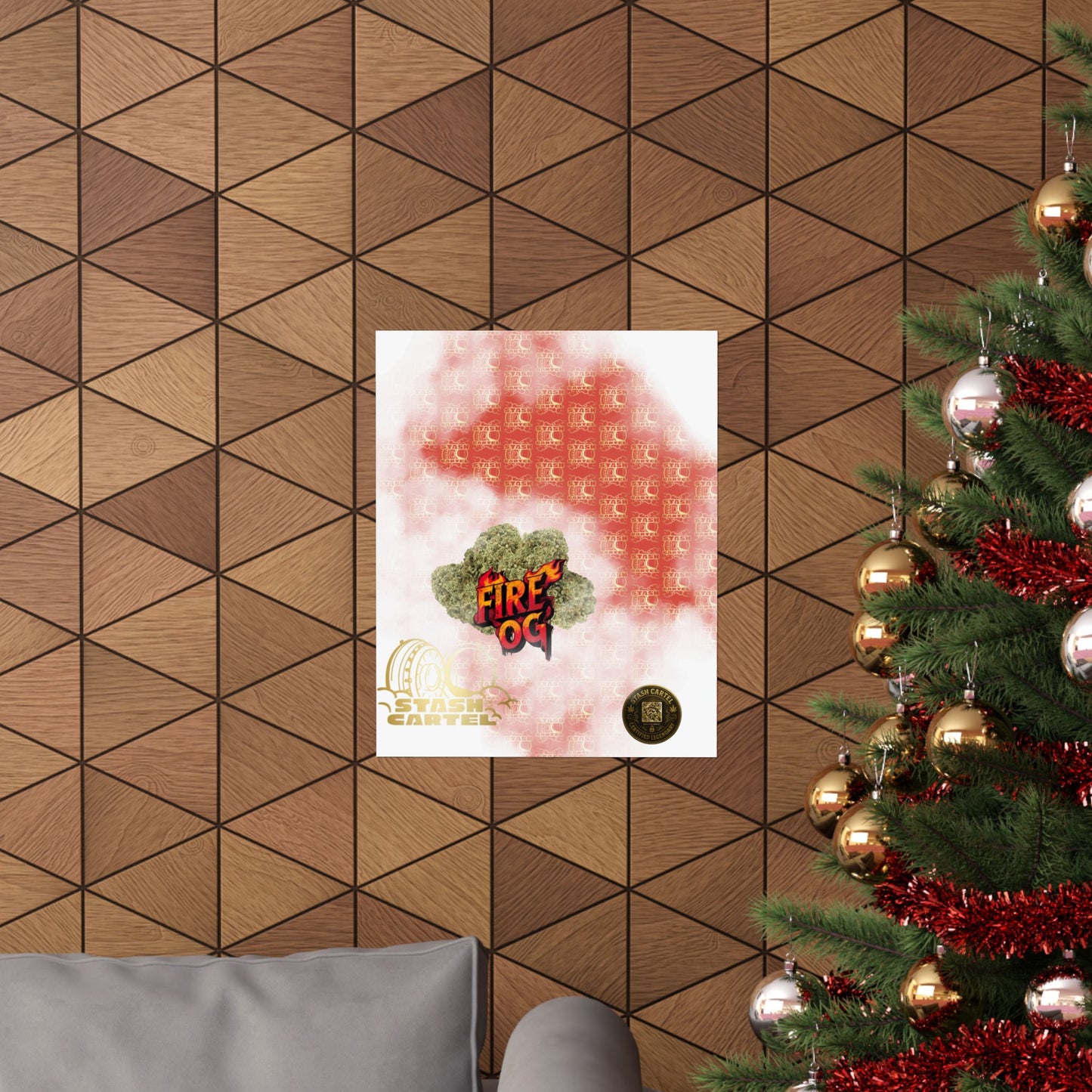 π₯β½ Fire OG Poster β Legendary Indica Hybrid with Lemon Diesel & Full-Body Melt