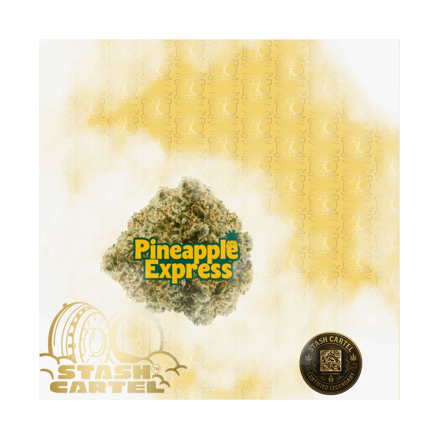 π "Pineapple Express" Tropical Sativa Drip β Sweet Cannabis Poster with High-Energy Vibes