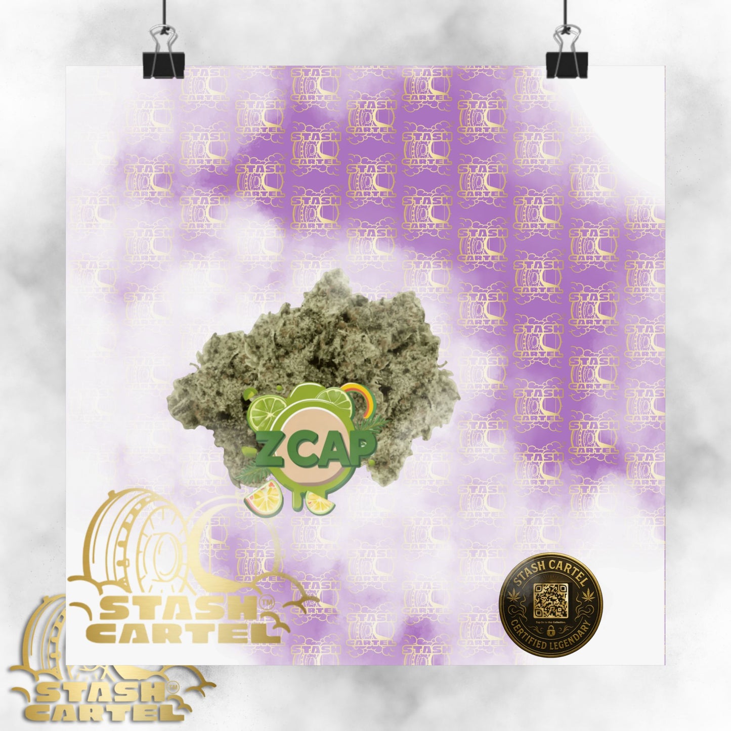 π§’π¬ Z Cap Poster β Designer Zkittlez Hybrid Wall Poster with Drippy Terps
