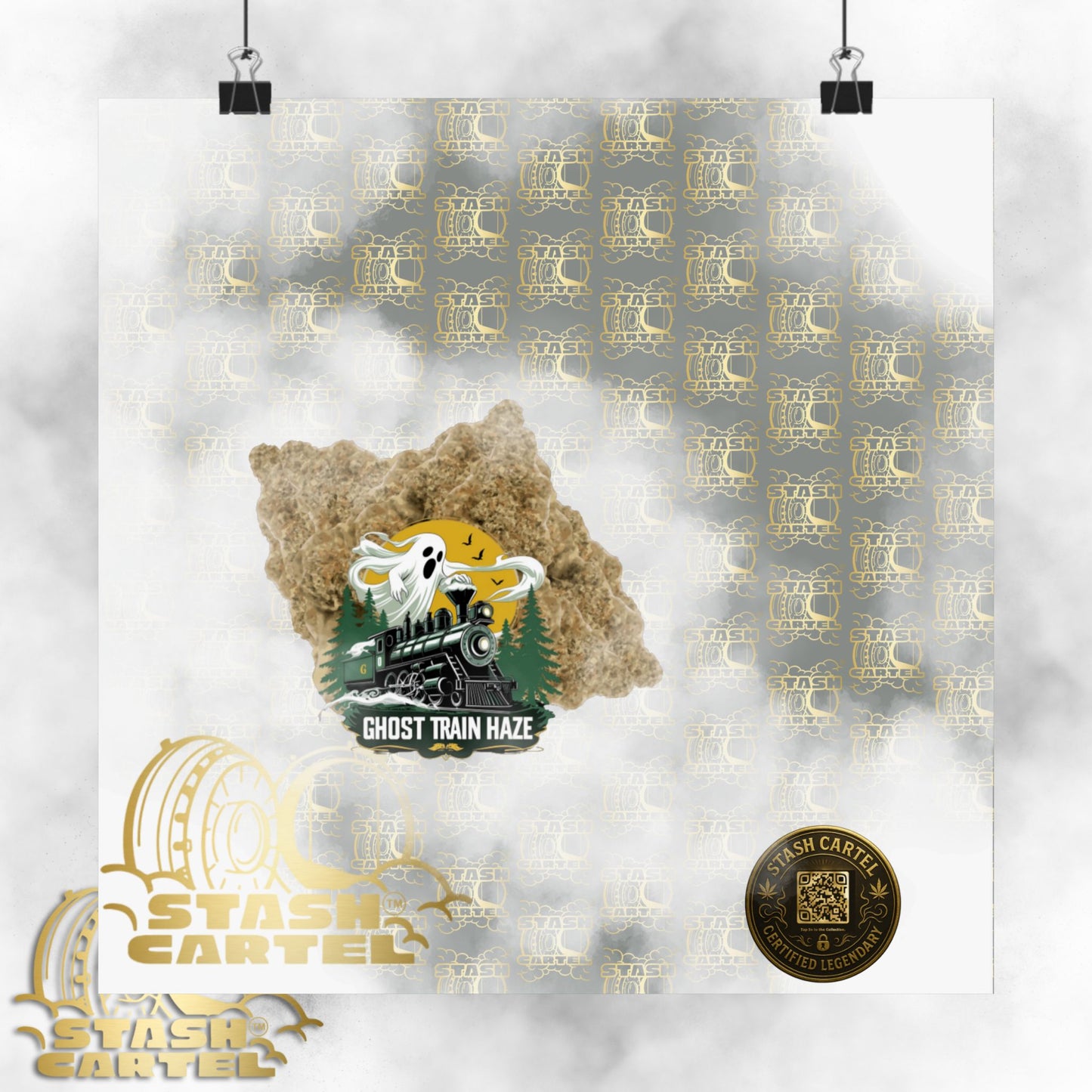 π»π Ghost Train Haze Poster β Mind-Bending Sativa Print for the Visionary