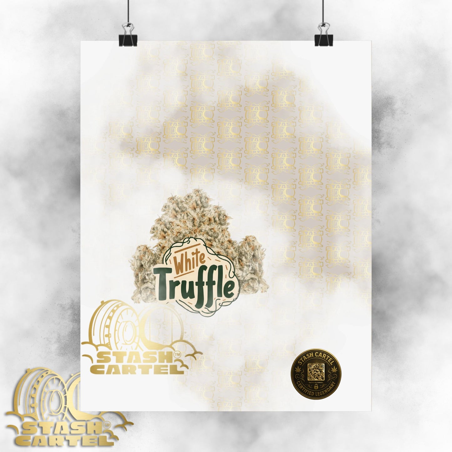 ππ¨ White Truffle Poster β Creamy Exotic Gas Poster with Velvet Indica Feel