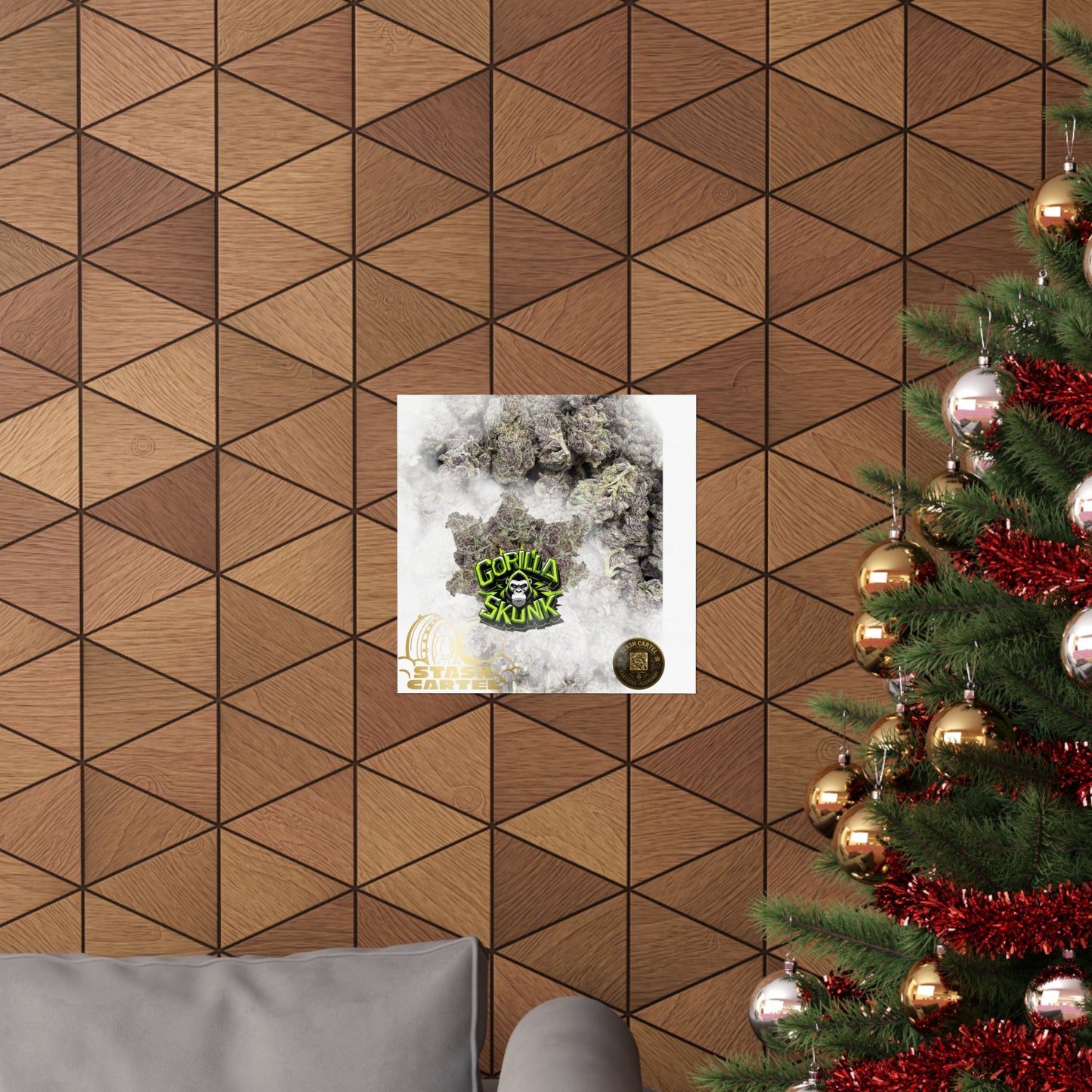 π¦ "Gorilla Skunk" Poster β Pungent Hybrid Cannabis Decor for Real Smokers