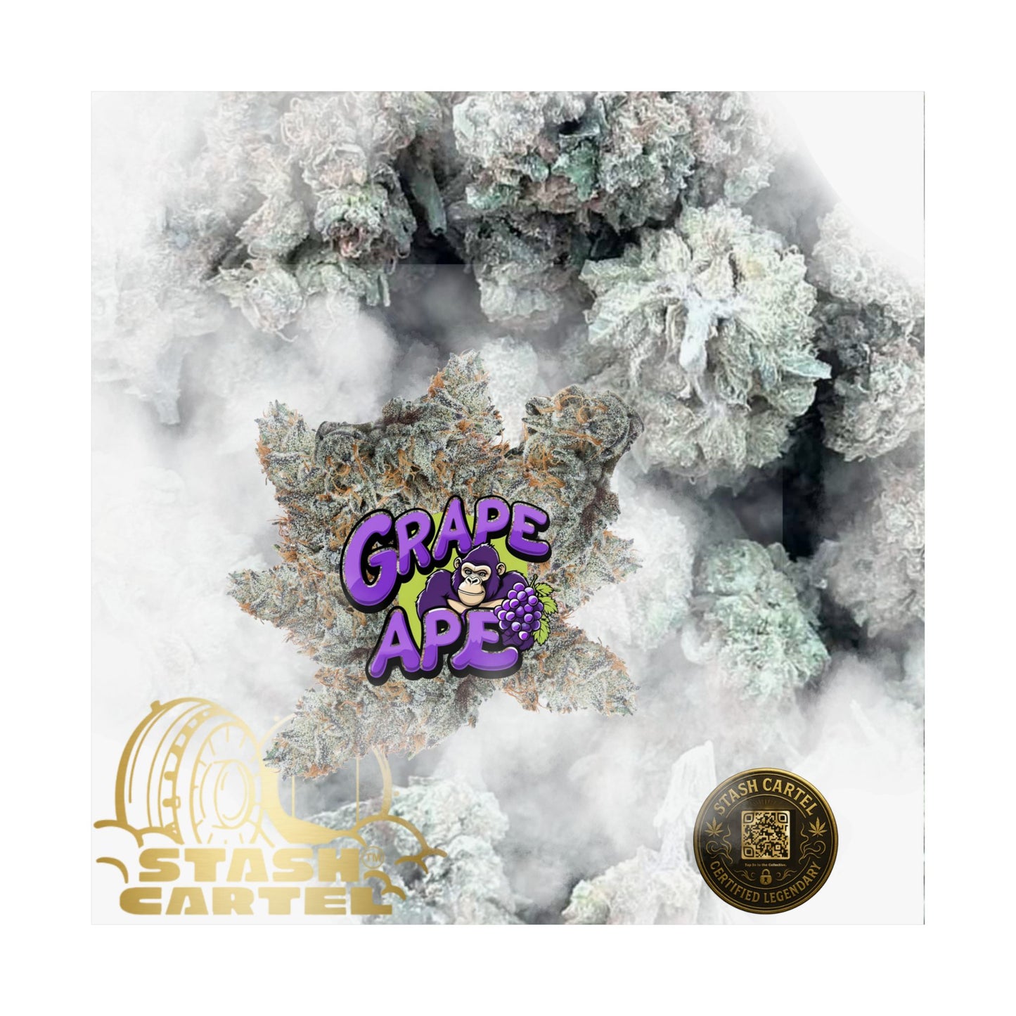 π "Grape Ape" Poster β Deep Purple Cannabis Wall Print for Indica Lovers