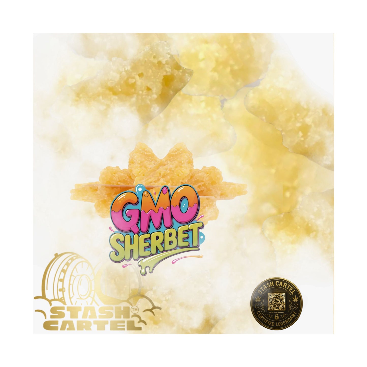 π§ "GMO Sherbet Crumble Sugar Wax" Terp Profile Art Poster