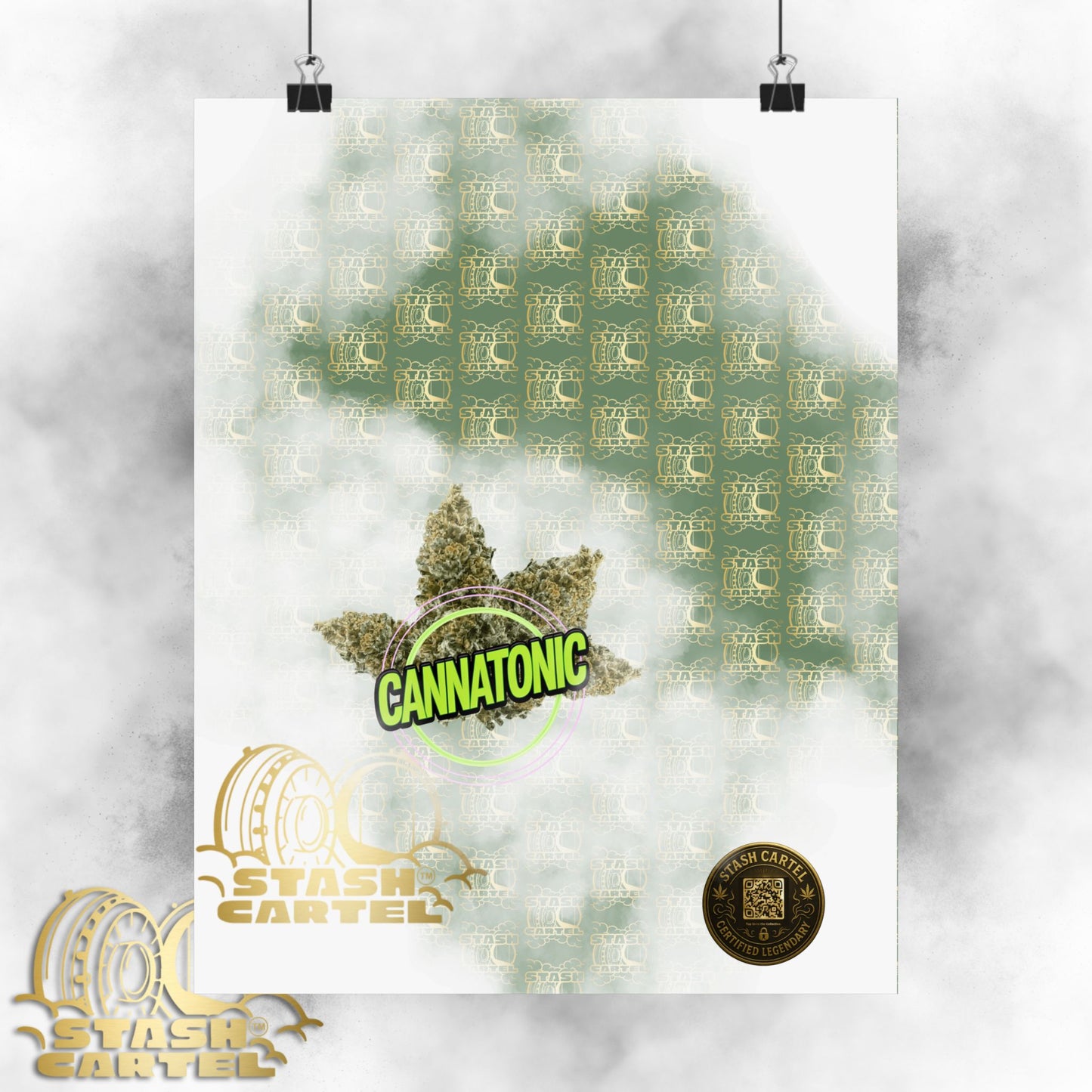 π§ββοΈπΏ Cannatonic Poster β High-CBD Hybrid Wall Art for Calm, Clear-Headed Wellness
