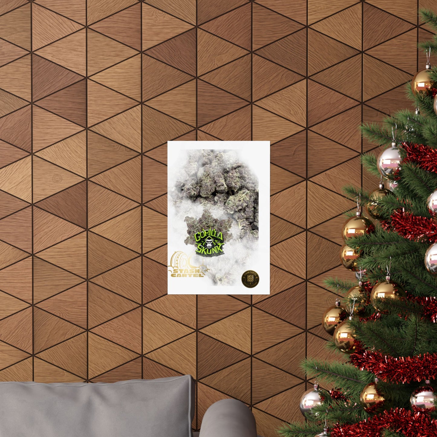 π¦ "Gorilla Skunk" Poster β Pungent Hybrid Cannabis Decor for Real Smokers