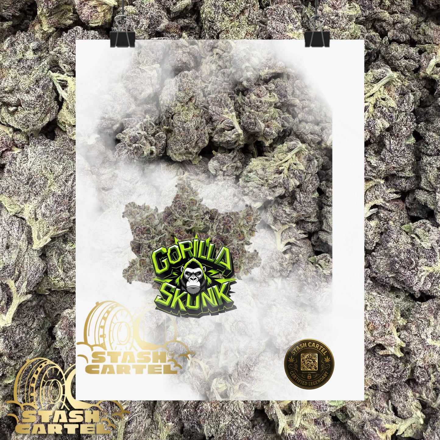 π¦ "Gorilla Skunk" Poster β Pungent Hybrid Cannabis Decor for Real Smokers