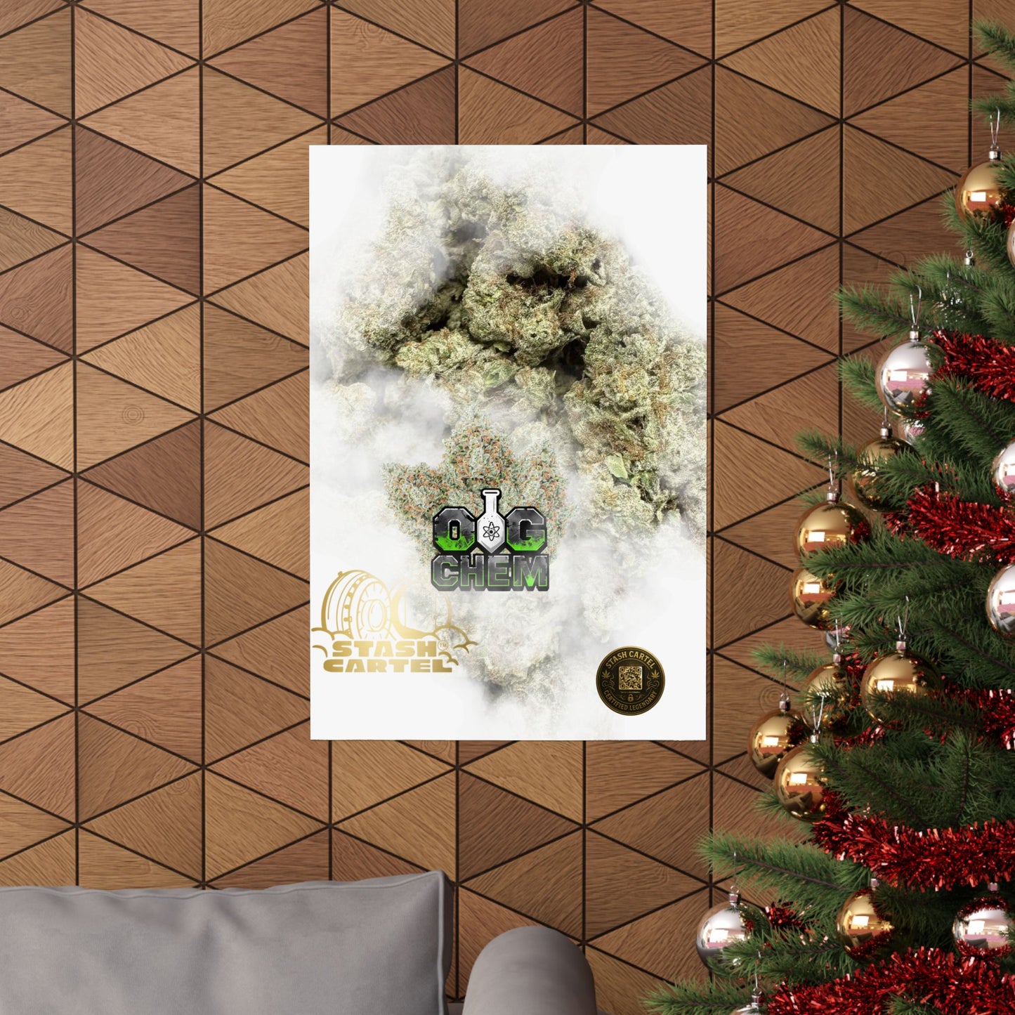 OG Chem Strain Poster – Loud Gas Cannabis Art for True Heads