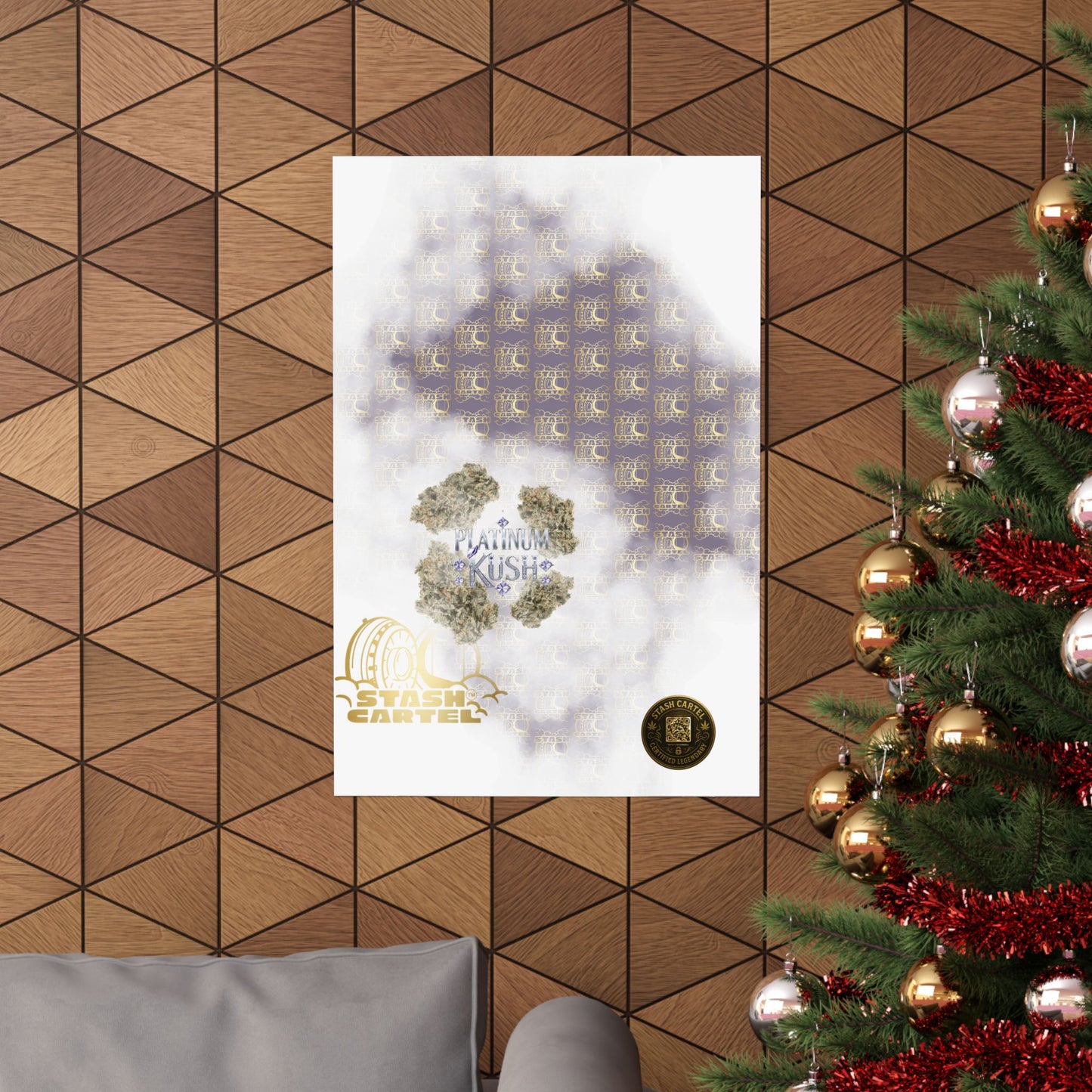 π "Platinum Kush" Luxurious Indica Poster