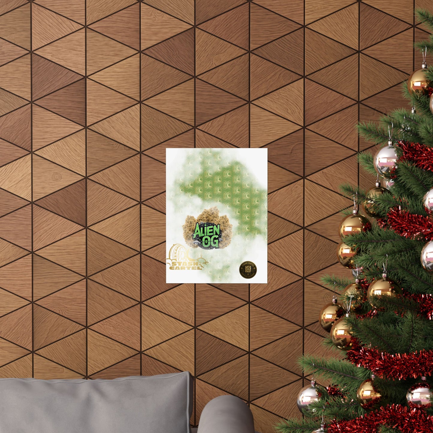 π½π² Alien OG Poster β Legendary Indica-Dominant Hybrid with Citrus Pine & Cosmic Potency