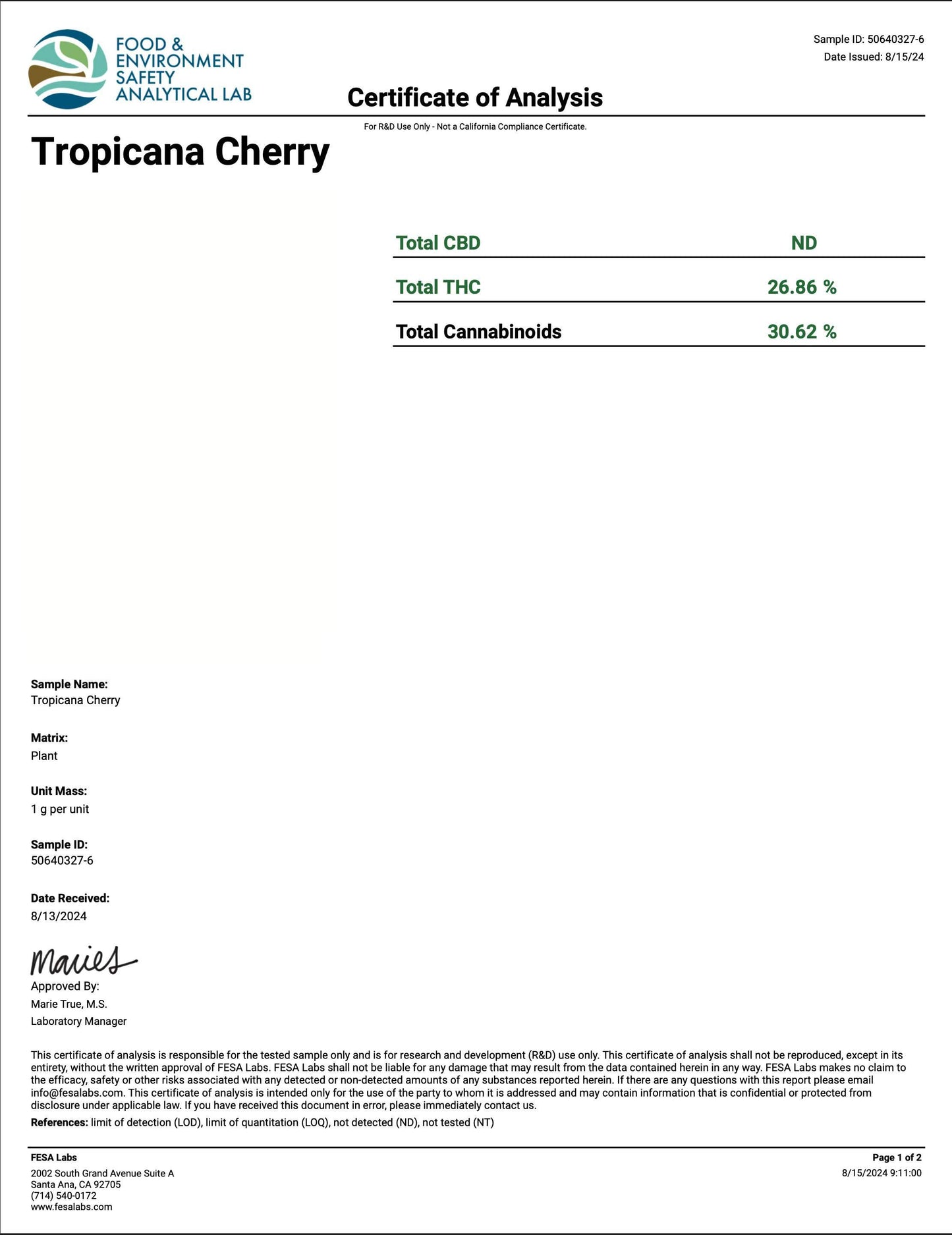 Trop Cherry – Exotic Hybrid Flower