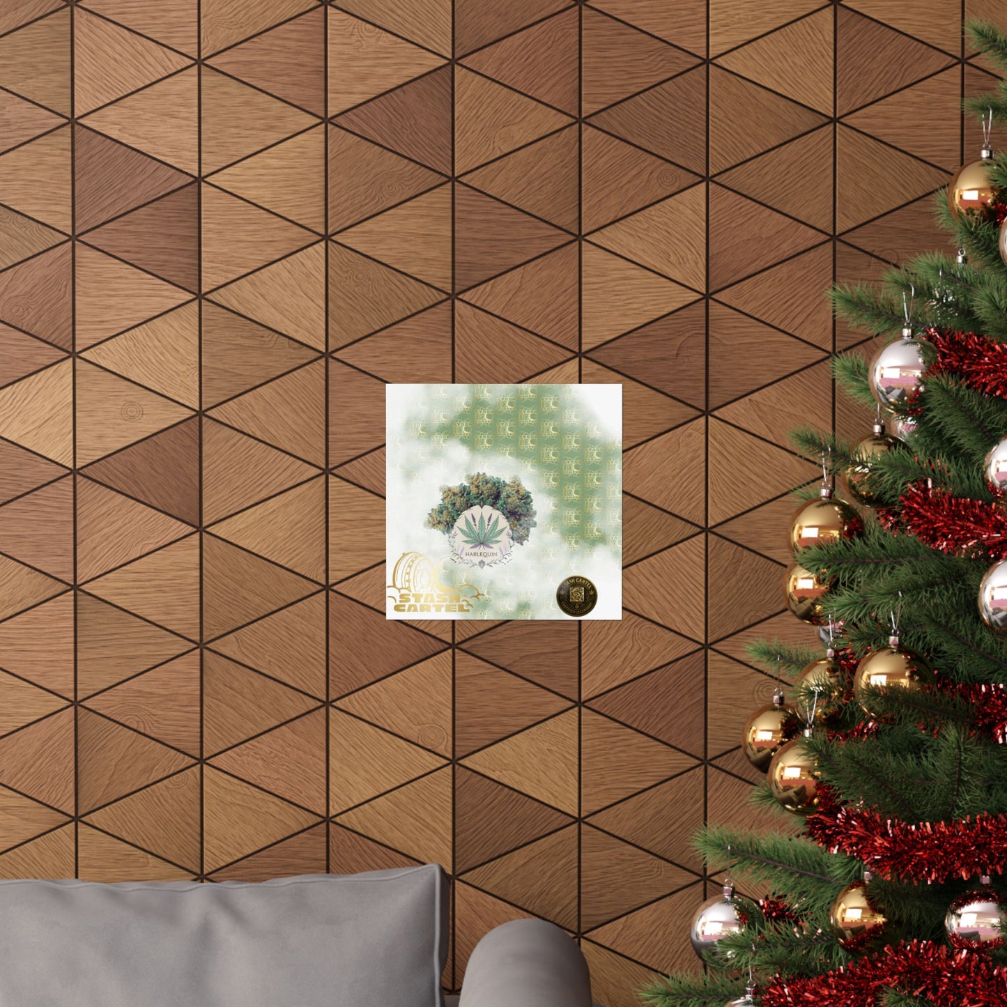 💚🎭 Harlequin Poster – Balanced CBD Poster for Calm & Creativity