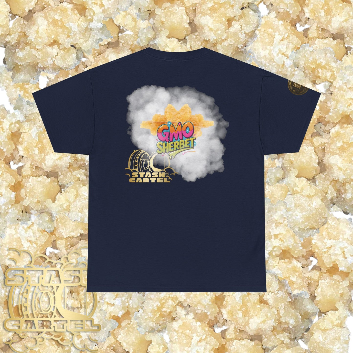 GMO Sherbet Sugar Wax Tee – Full Spectrum Drip, Loud & Creamy Unisex Heavy Cotton Tee