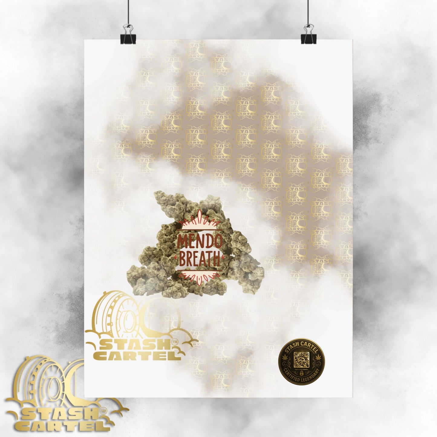 🌲💨 Mendo Breath Poster – Sweet Gas Wall Art with NorCal Indica Power