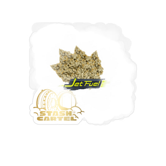 Jet Fuel Transparent Outdoor Sticker – Cannabis Culture Art