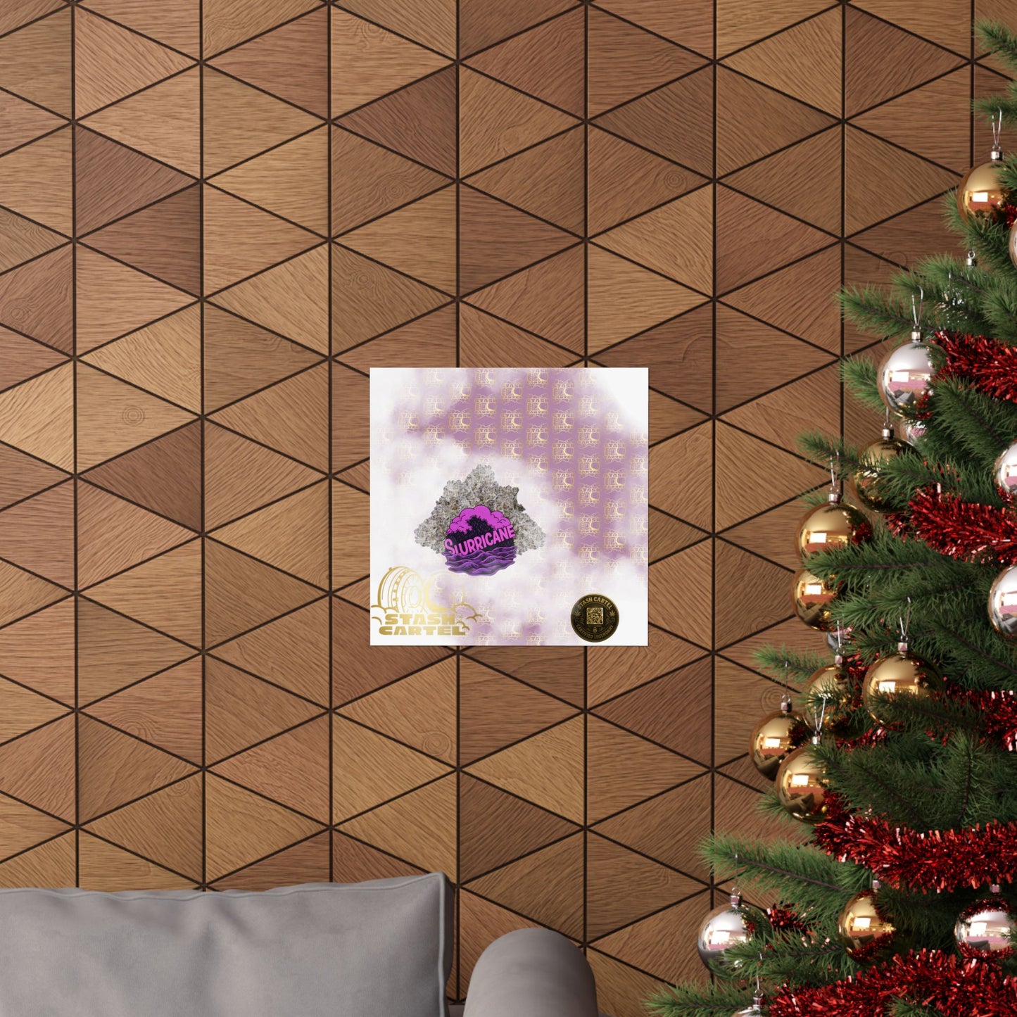 🌪️💜 Slurricane Poster – Indica Power Poster with Creamy Grape Terps