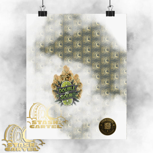 🔋⛽ "Double OG Sour" Indica-Hybrid Poster – Heavy Gas, Deeper Vibes