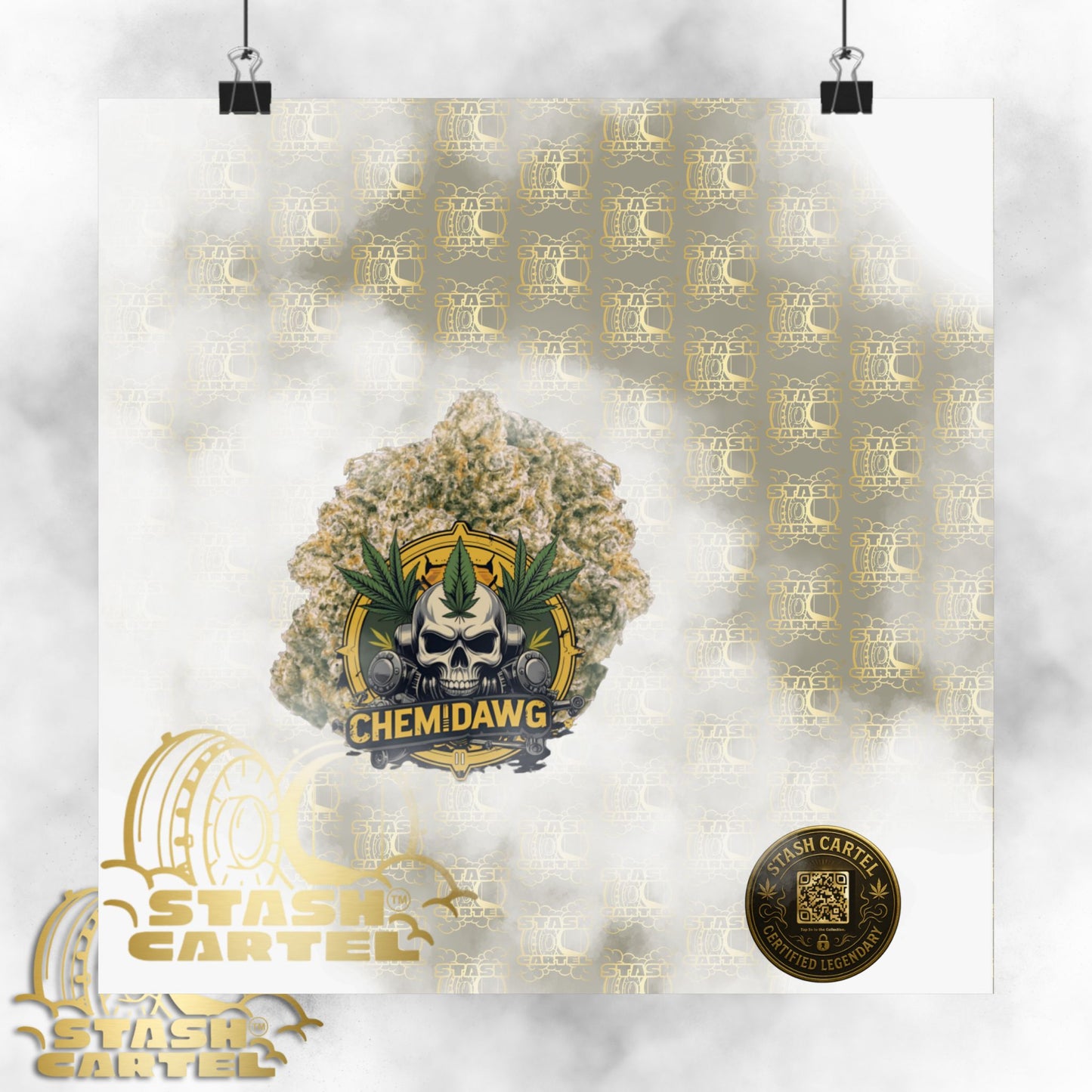🧪⛽ Chemdawg Poster – Classic Gas Strain Wall Art with Heavy Hybrid Energy