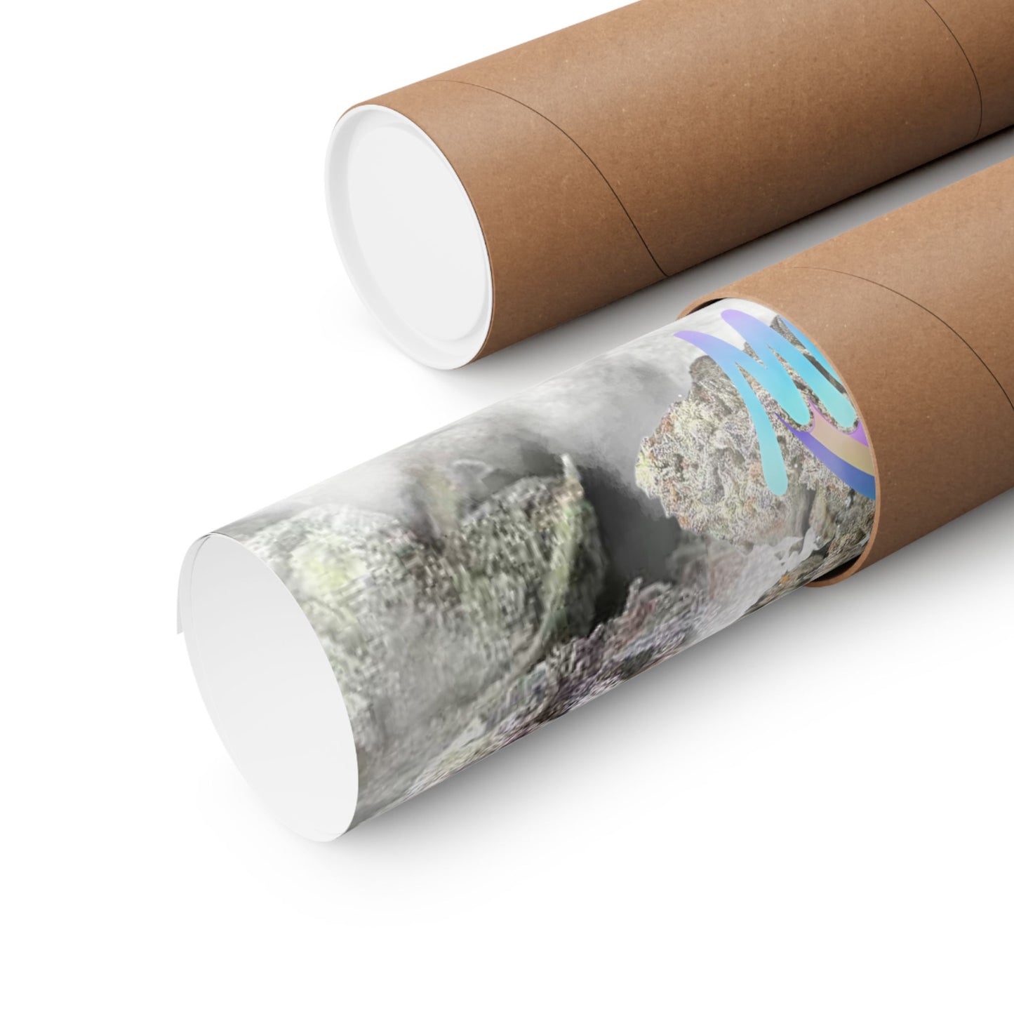 🌈🌌 Moonbow Poster – Hybrid Poster for Cosmic Calm & Candy Gas