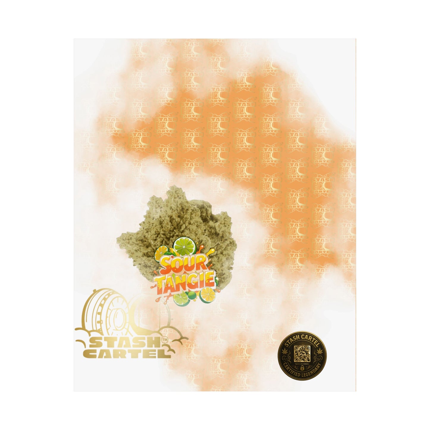 🍊⚡ Sour Tangie Poster – Citrus-Forward Sativa Poster with Diesel Drive
