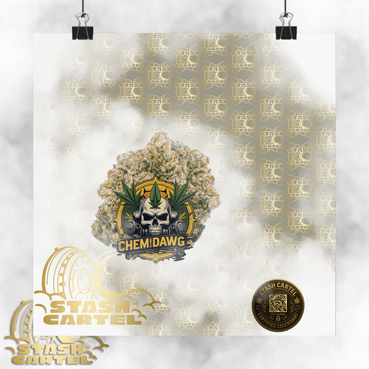 🧪⛽ Chemdawg Poster – Classic Gas Strain Wall Art with Heavy Hybrid Energy