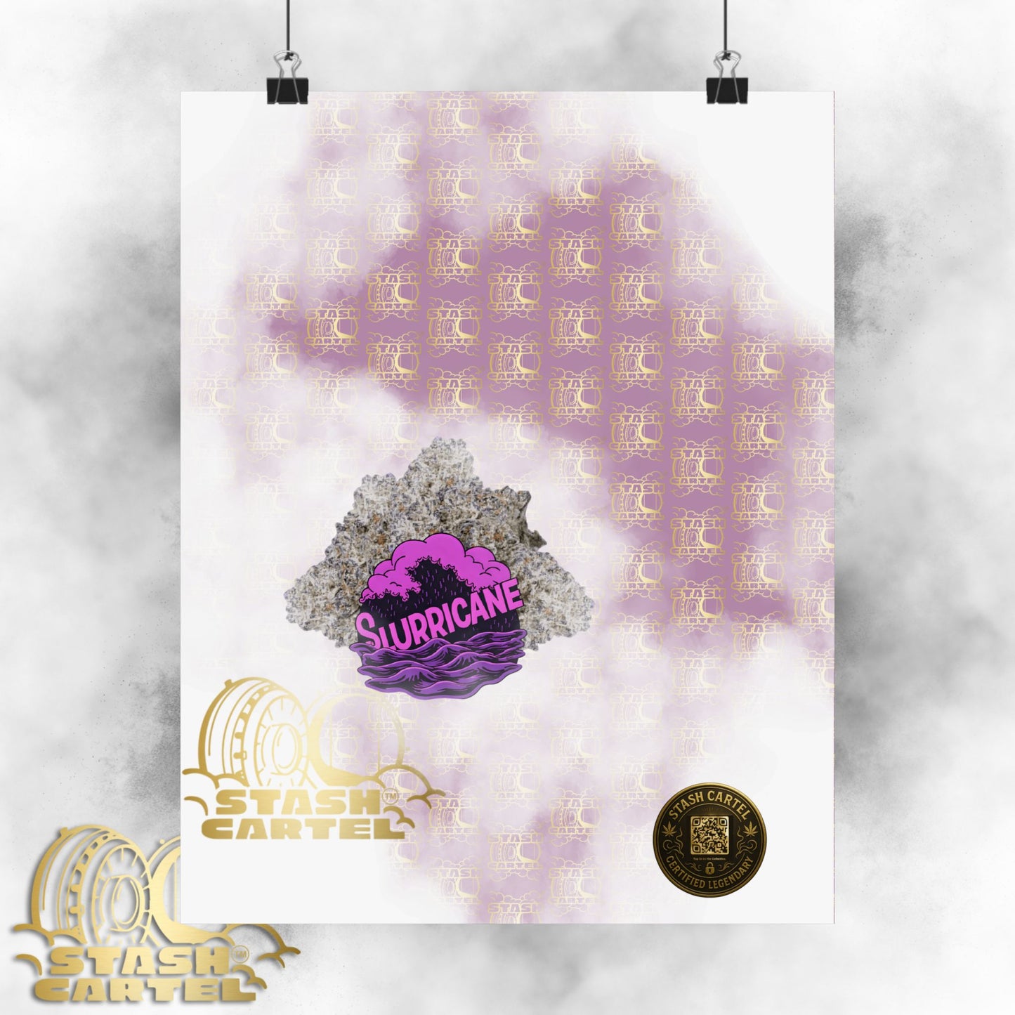 🌪️💜 Slurricane Poster – Indica Power Poster with Creamy Grape Terps