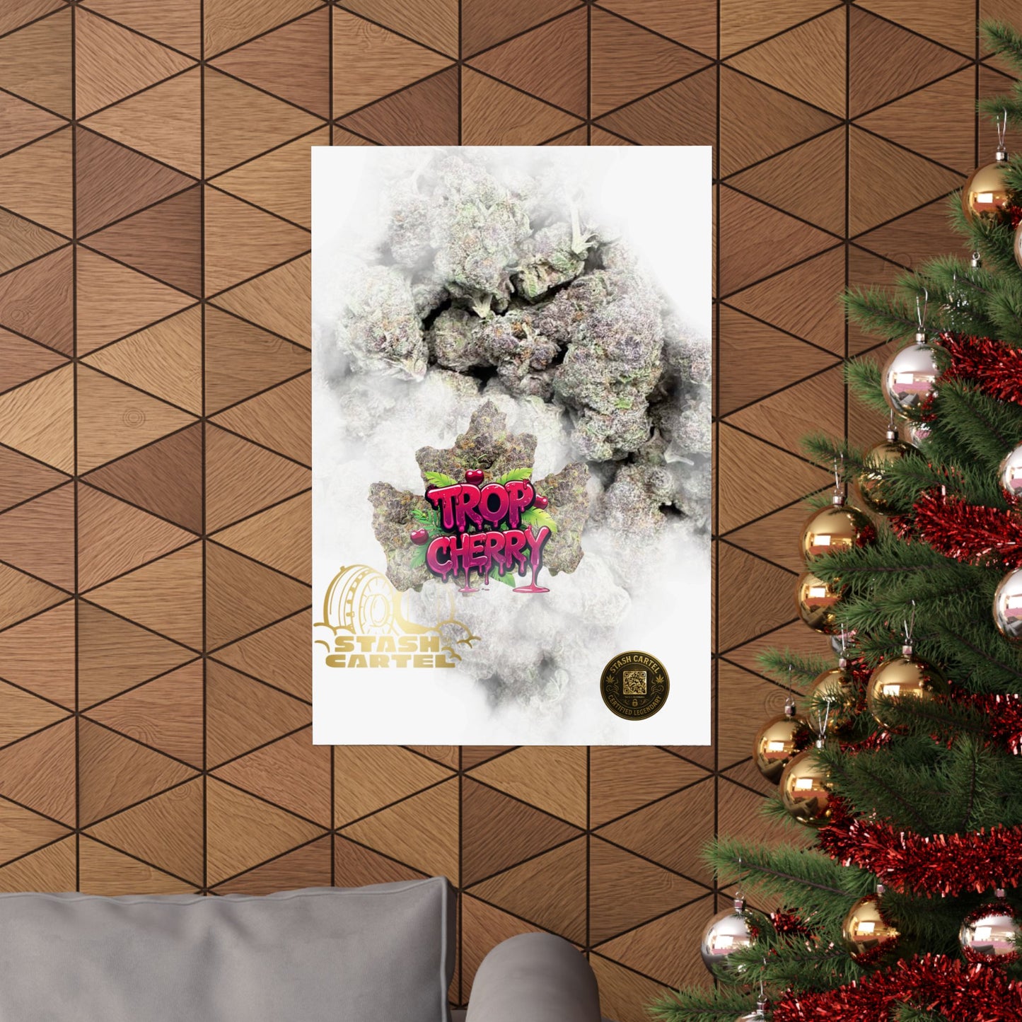 🍒⚡ Trop Cherry Poster – Sativa Poster for Sweet Energy & Focus