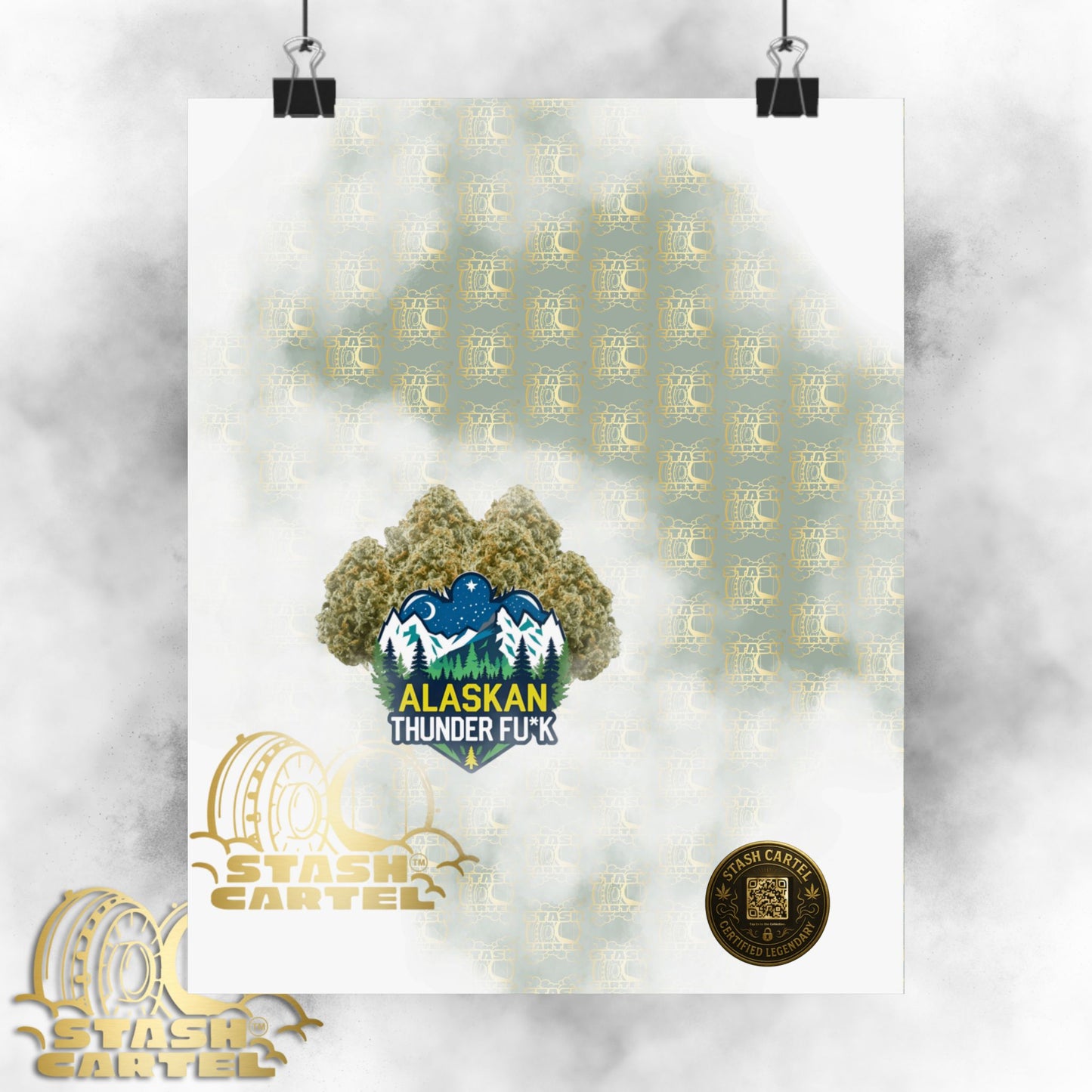 ❄️💨 Alaskan Thunder Fuck Poster – Cold Sativa Energy for Wild Minds
