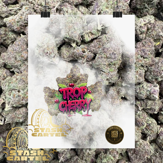 🍒⚡ Trop Cherry Poster – Sativa Poster for Sweet Energy & Focus