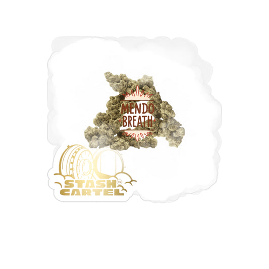 Mendo Breath Transparent Outdoor Sticker – Cannabis Art Collectible