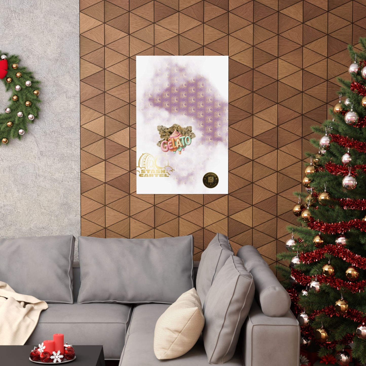 🍨 "Gelato" Strain Poster – Creamy Cannabis Wall Print with Smooth Vibes