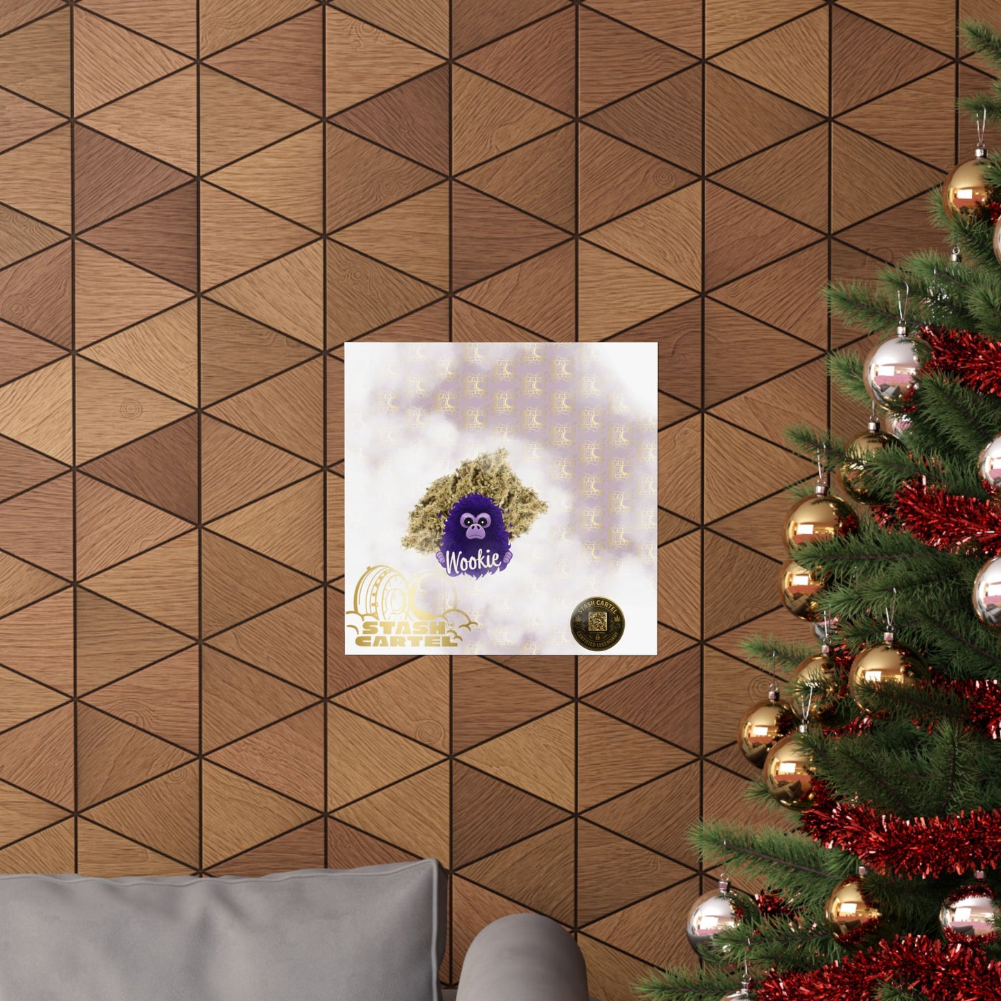 🧝‍♂️🌌 Wookie Poster – Psychedelic Funk Wall Art with Deep Indica Terps