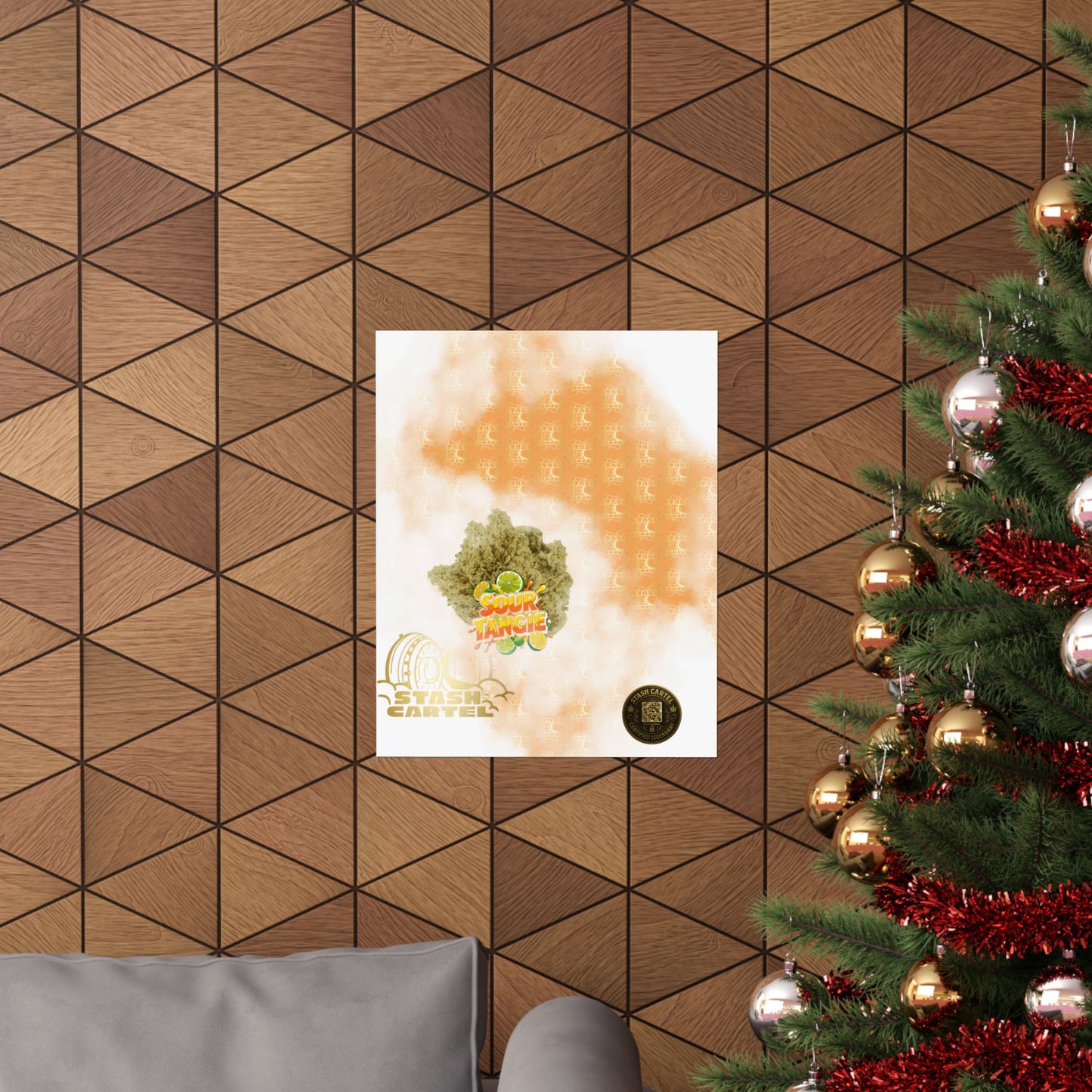🍊⚡ Sour Tangie Poster – Citrus-Forward Sativa Poster with Diesel Drive